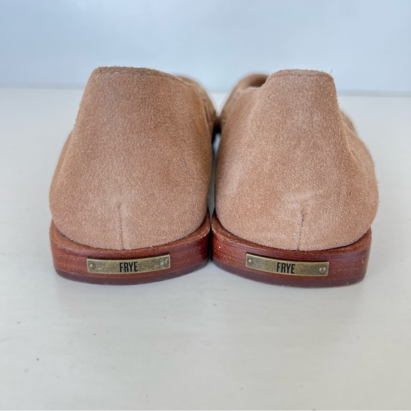 FRYE Claire Caramel / Tan Intricate Woven Checked Slip On Flats Sz 9.5 M NWOB - Picture 6 of 16